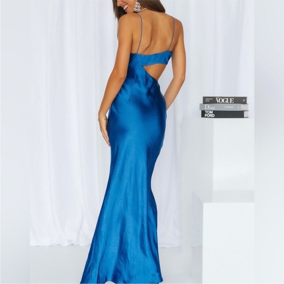 Hello Molly Satin Maxi Dress - Picture 2 of 4